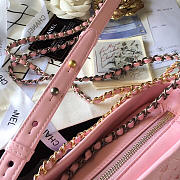 Chanel Gabrielle Snakeskin small hobo bag Pink 20cm - 3