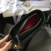 Chanel Gabrielle Snakeskin small hobo bag Green 20cm - 4