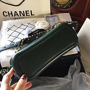 Chanel Gabrielle Snakeskin small hobo bag Green 20cm - 3