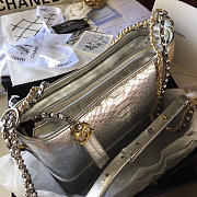 Chanel Gabrielle Snakeskin small hobo bag Silvery 20cm - 2