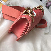 Chanel Original small Cowskin Flap Bag with Pink - 6