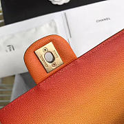 Chanel Original small Cowskin Flap Bag with Orange - 6