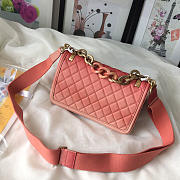 Chanel Original Large Cowskin Flap Bag with Pink 26cm - 4
