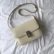 Celine Classic White Bag in Box Calfskin Smooth Leather  - 1