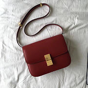 Celine Classic Red Bag in Box Calfskin Smooth Leather  - 1