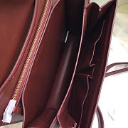 Celine Classic Wine Red Bag in Box Calfskin Smooth Leather - 3
