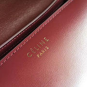 Celine Classic Wine Red Bag in Box Calfskin Smooth Leather - 2