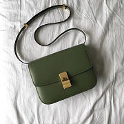 Celine Classic Green Bag in Box Calfskin Smooth Leather - 1