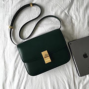 Celine Classic Blackish Green Bag in Box Calfskin Smooth Leather - 4
