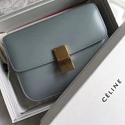 Celine Classic Light Blue Bag in Box Calfskin Smooth Leather - 1