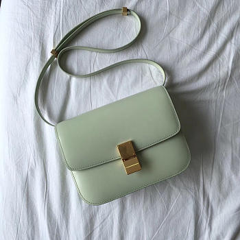 Celine Classic Light Green Bag in Box Calfskin Smooth Leather