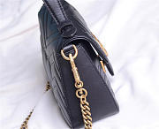 Gucci Marmont mini top Crossbady handle bag with Black 547260 - 6