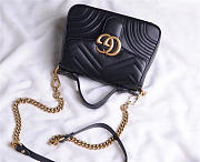 Gucci Marmont mini top Crossbady handle bag with Black 547260 - 5