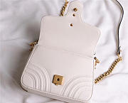 Gucci Marmont mini top Crossbady handle bag with White 547260 - 5