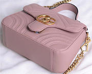 Gucci Marmont mini top Crossbady handle bag with Pink 547260 - 4