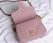 Gucci Marmont mini top Crossbady handle bag with Pink 547260 - 6