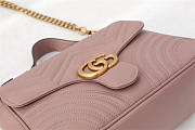 Gucci Marmont Crossbady handle bag with Pink 498110 - 4