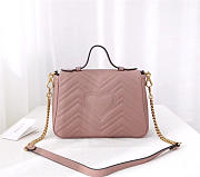 Gucci Marmont Crossbady handle bag with Pink 498110 - 6