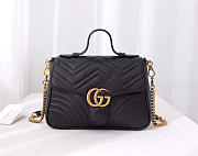 Gucci Marmont Crossbady handle bag with Black 498110 - 1