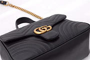 Gucci Marmont Crossbady handle bag with Black 498110 - 3