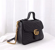 Gucci Marmont Crossbady handle bag with Black 498110 - 4