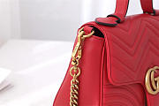 Gucci Marmont Crossbady handle bag with Red 498110 - 2