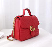 Gucci Marmont Crossbady handle bag with Red 498110 - 5