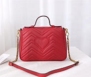 Gucci Marmont Crossbady handle bag with Red 498110 - 6
