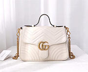 Gucci Marmont Crossbady handle bag with White 498110 - 1