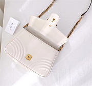 Gucci Marmont Crossbady handle bag with White 498110 - 6