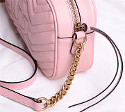 Gucci Marmont small matelassé shoulder Pink bag - 5