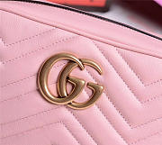 Gucci Marmont small matelassé shoulder Pink bag - 6