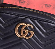 Gucci Marmont small matelassé shoulder Black bag - 4