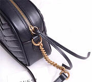 Gucci Marmont small matelassé shoulder Black bag - 5