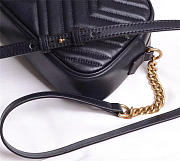 Gucci Marmont small matelassé shoulder Black bag - 6