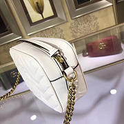 Gucci Marmont matelassé mini bag in White 448065 - 4