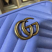Gucci Marmont matelassé mini bag in Blue - 3