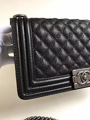 Chanel Leboy bag cowskin in Black with silver hardware - 5