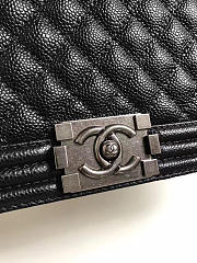 Chanel Leboy bag cowskin in Black with silver hardware - 4