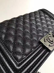 Chanel Leboy bag cowskin in Black with silver hardware - 2