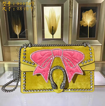 Gucci Dionysus Blooms Bag In Yellow 400249