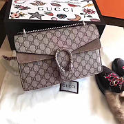 Gucci Dionysus Blooms Bag In Khaki with Brown 400249 - 4