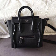 Celine Micro Luggage Calfskin Handbag in Black - 1