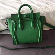 Celine Micro Luggage Calfskin Handbag in Green - 6