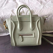 Celine Micro Luggage Calfskin Handbag in White - 3