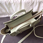 Celine Micro Luggage Calfskin Handbag in White - 6
