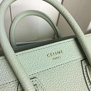 Celine Micro Luggage Calfskin Handbag in White - 5