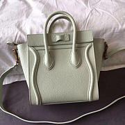Celine Micro Luggage Calfskin Handbag in White - 4