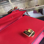 Gucci Sylvie leather mini chain bag in Red 431666 - 6