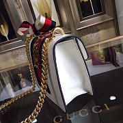 Gucci Sylvie leather mini chain bag in White 431666 - 2